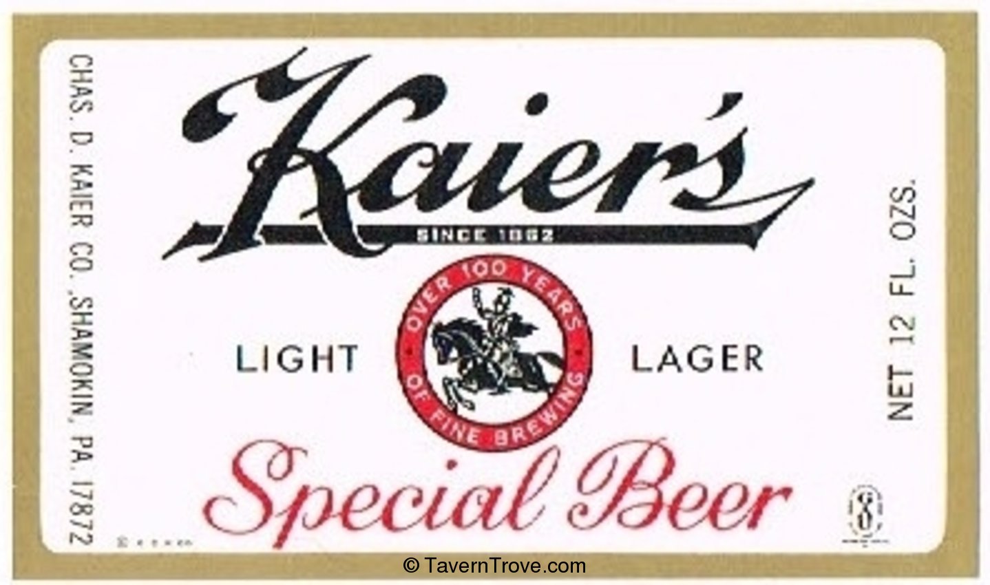 Kaier's Special Beer