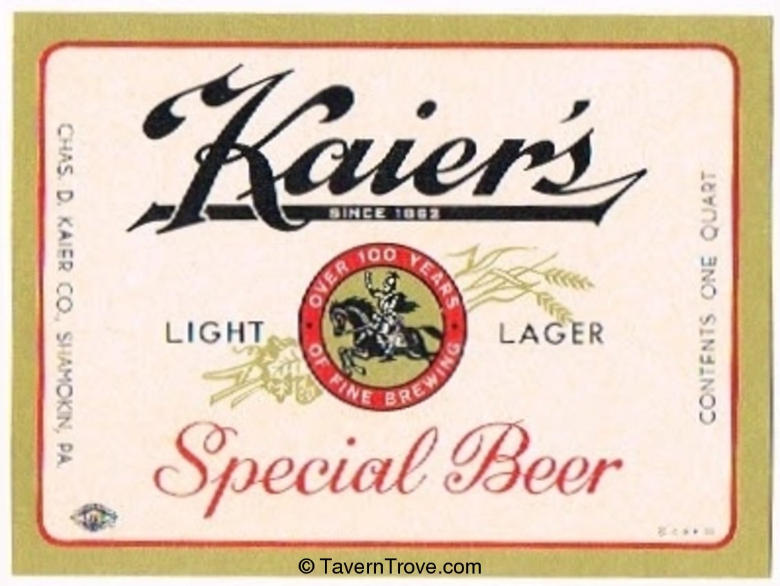 Kaier's Special Beer