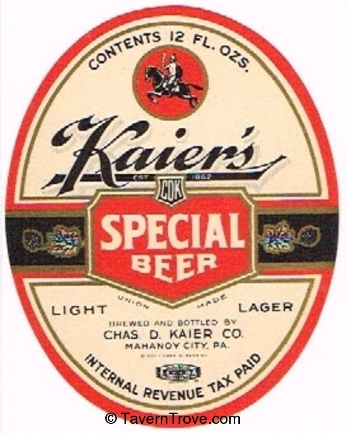 Kaier's Special Beer