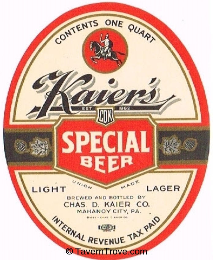 Kaier's Special Beer