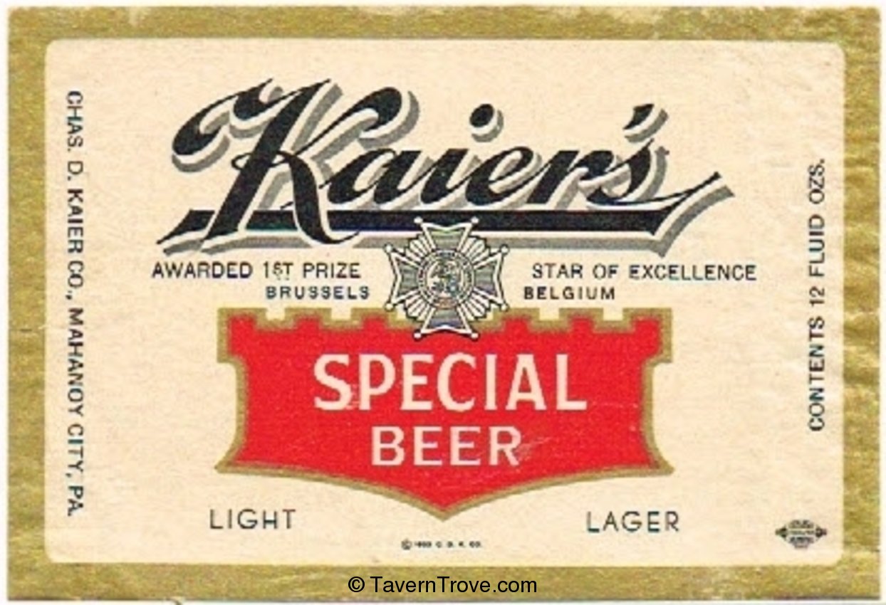 Kaier's Special Beer