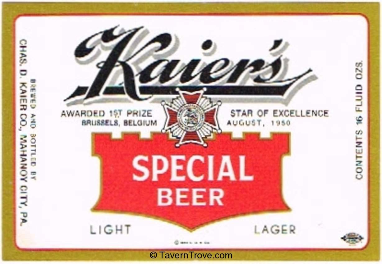 Kaier's Special Beer