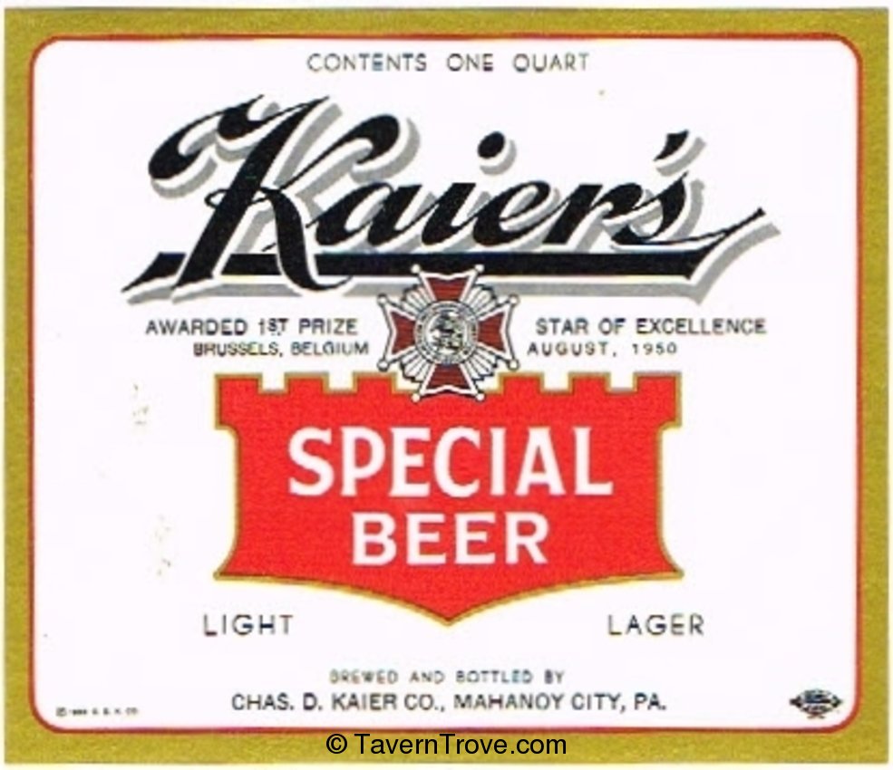 Kaier's Special Beer