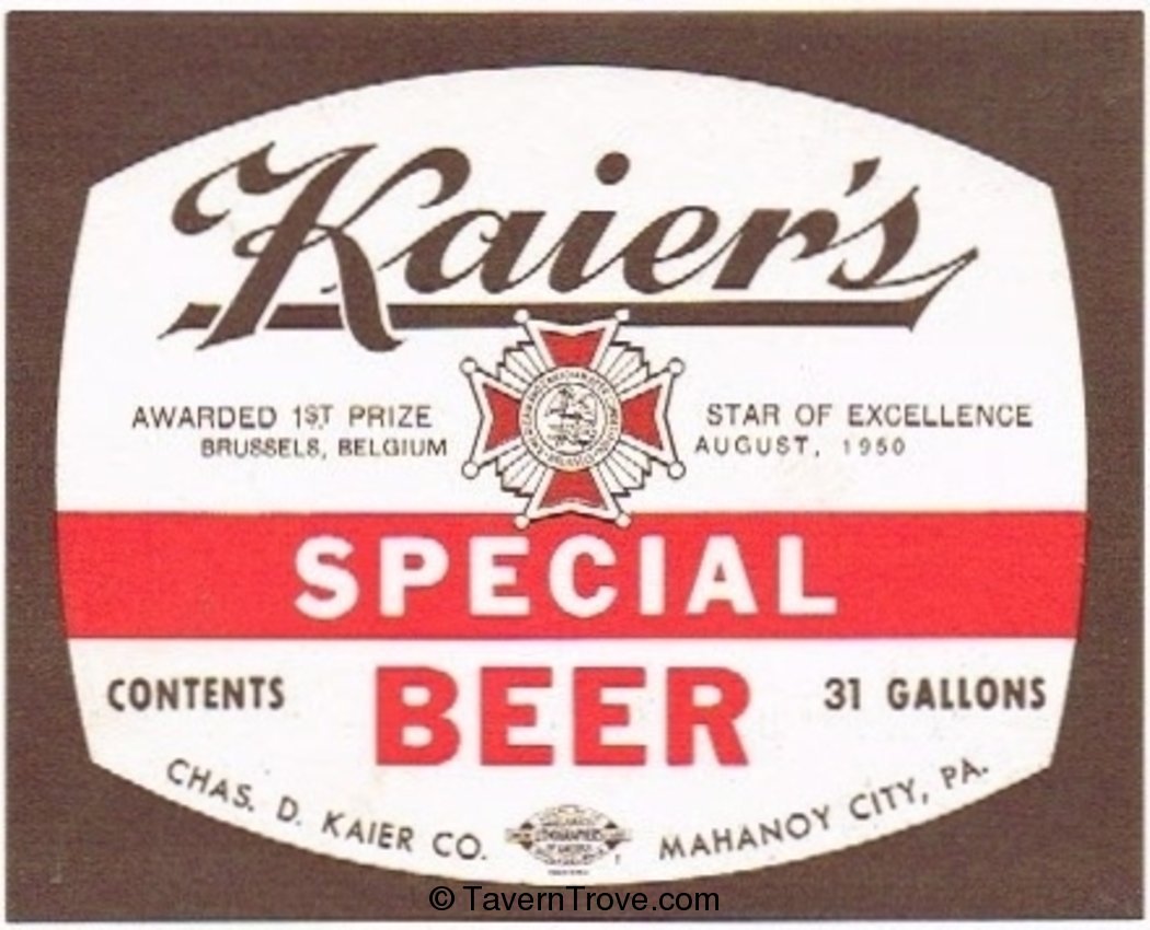 Kaier's Special Beer