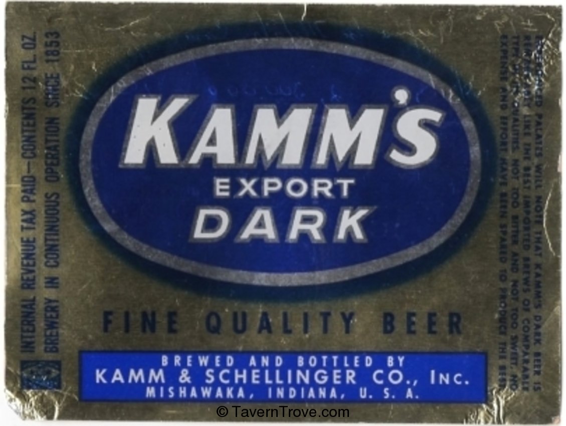 Kamm's Export Dark Beer