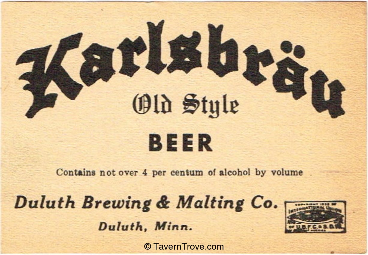 Karlsbrau Old Style Beer