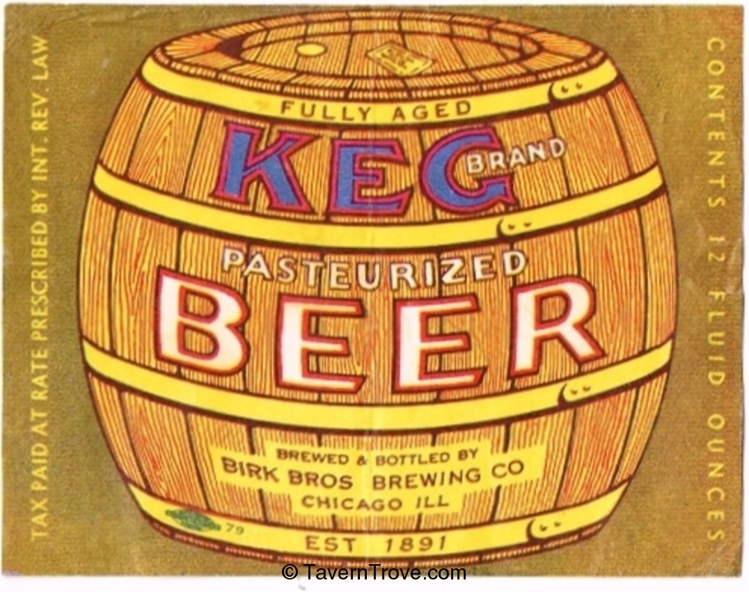 Keg Pasteurized Beer