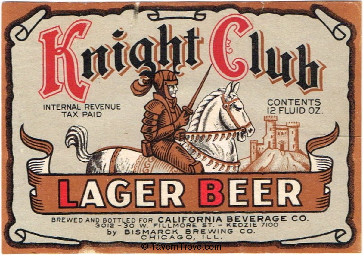 Knight Club Lager Beer