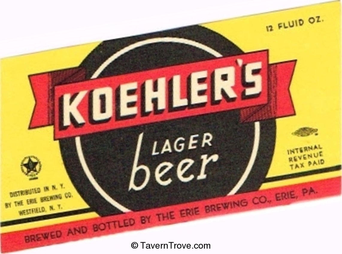 Koehler's Lager Beer