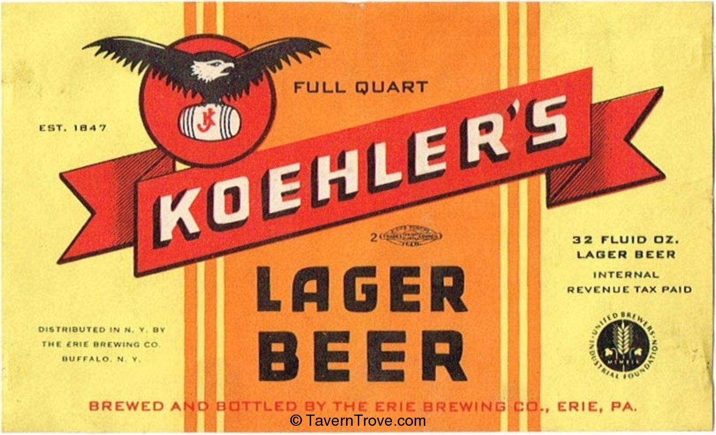 Koehler's Lager Beer