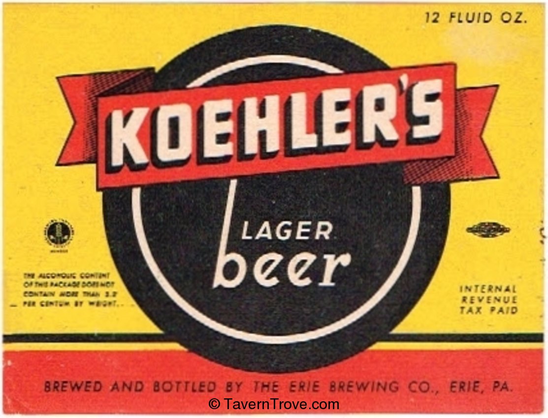 Koehler's Lager Beer