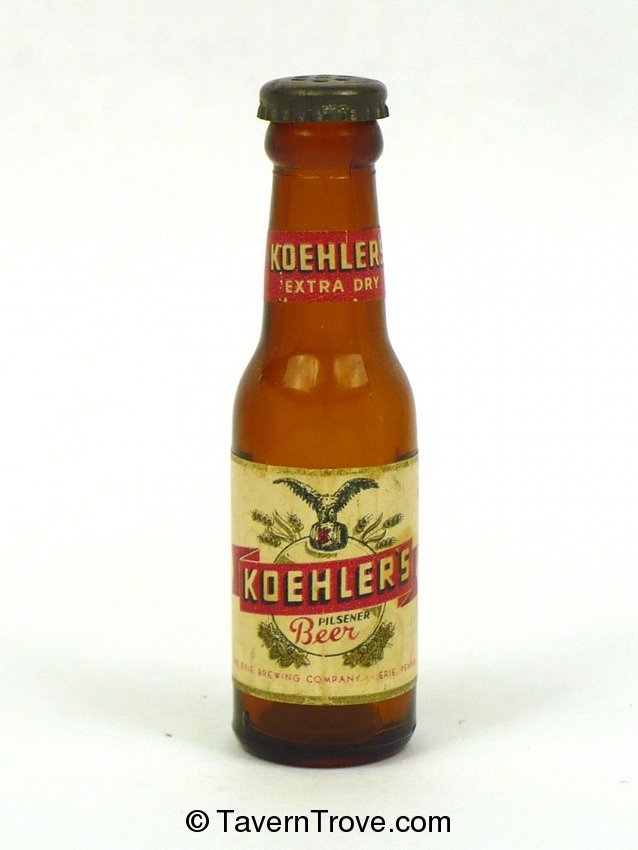 Koehler's Pilsener Beer salt shaker