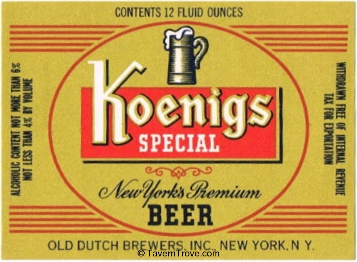 Koenig's Special Beer 