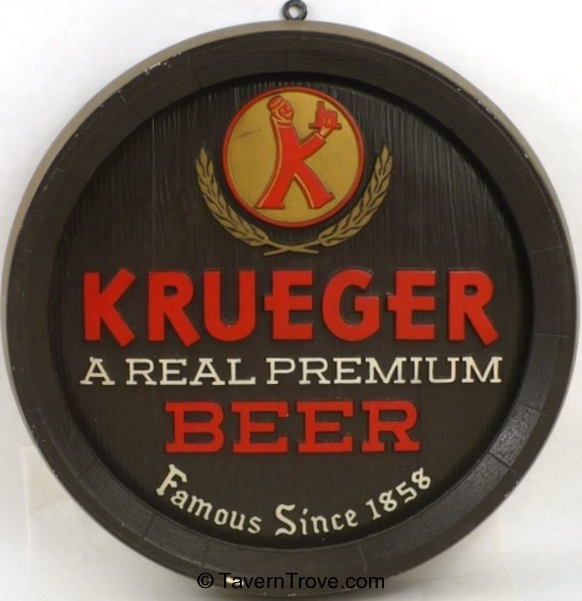 Krueger Beer plaster plaque