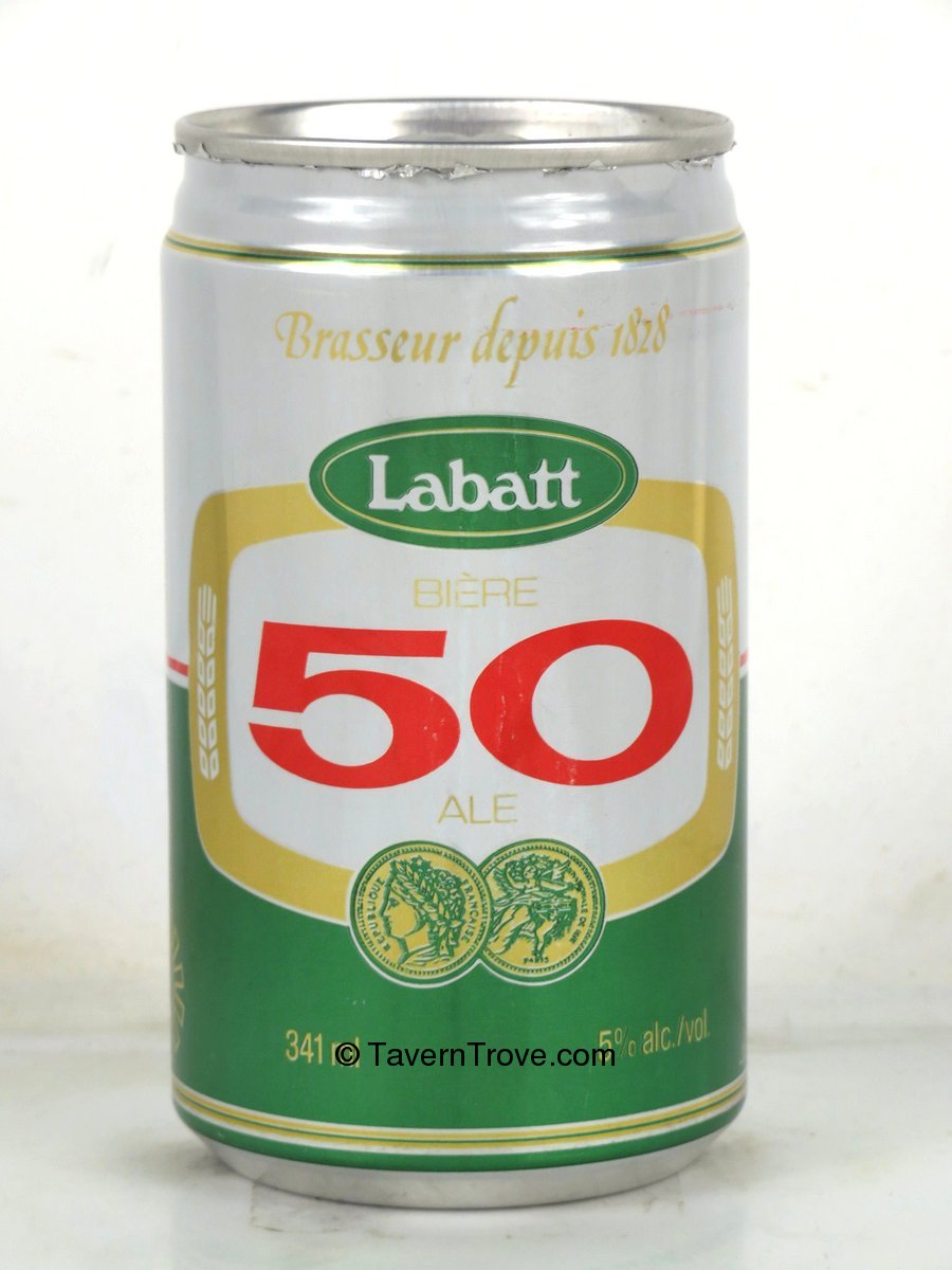 Item #100810 1986 Labatt's 50 Ale 355ml Beer Can Montreal Canada Tab ...