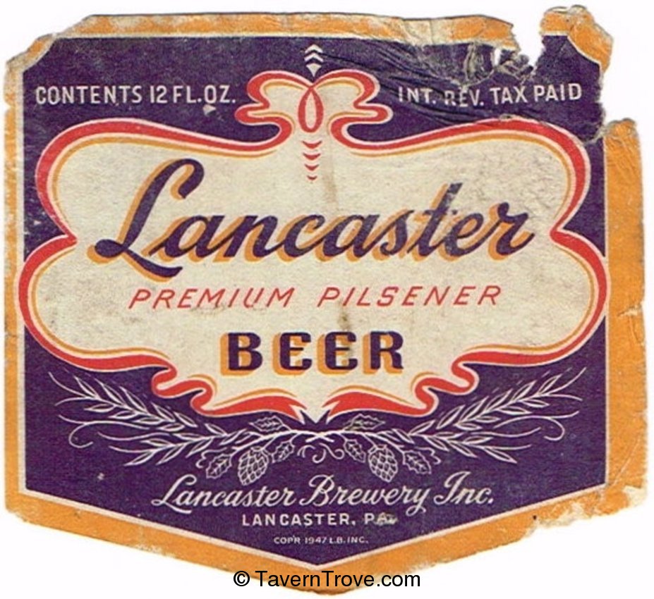 Lancaster Premium Pilsener beer