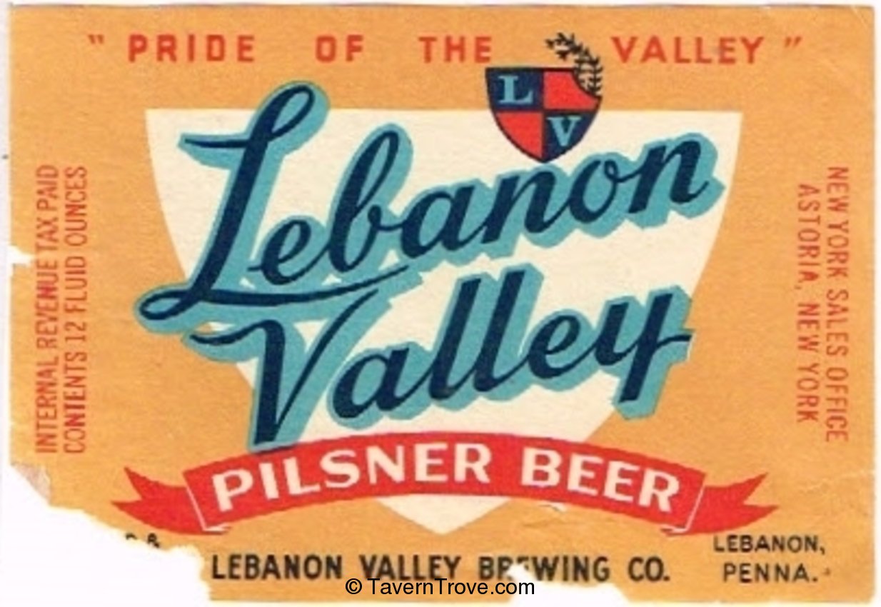 Lebanon Valley Pilsner Beer