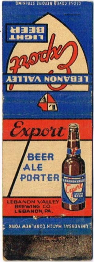 Lebanon Valley Export Beer/Ale/Porter Dupe