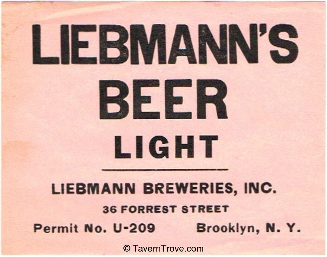 Liebmann's Light Beer 