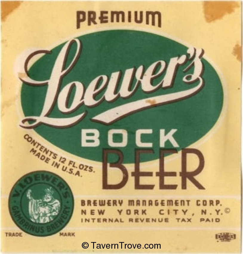 Loewer's Bock Beer