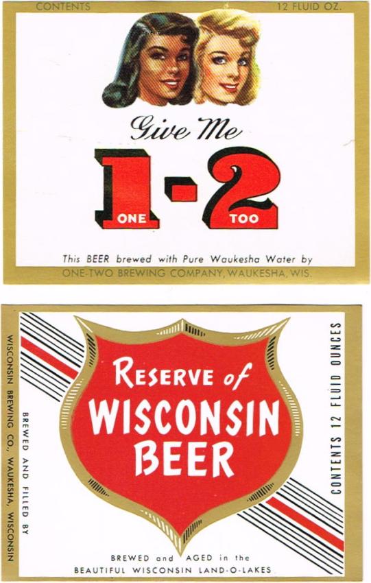 Lot of 2 Beer Labels