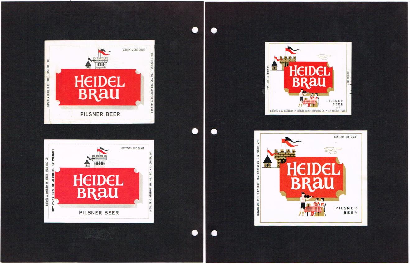 Lot of 4 Heidel Brau Beer