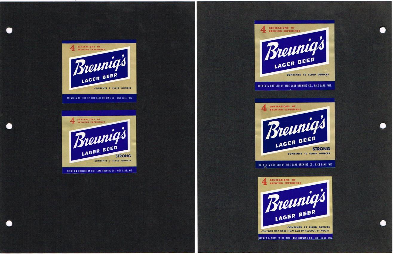 Lot of 5 Breunig's Beer