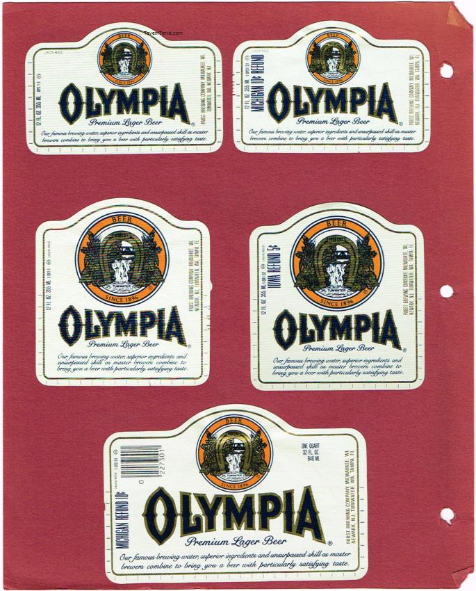 Lot of 5 Olympia Beer