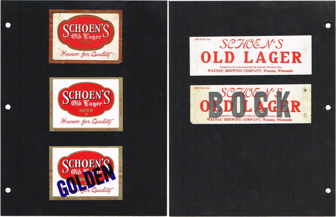 Lot of 5 Schoen's Beer