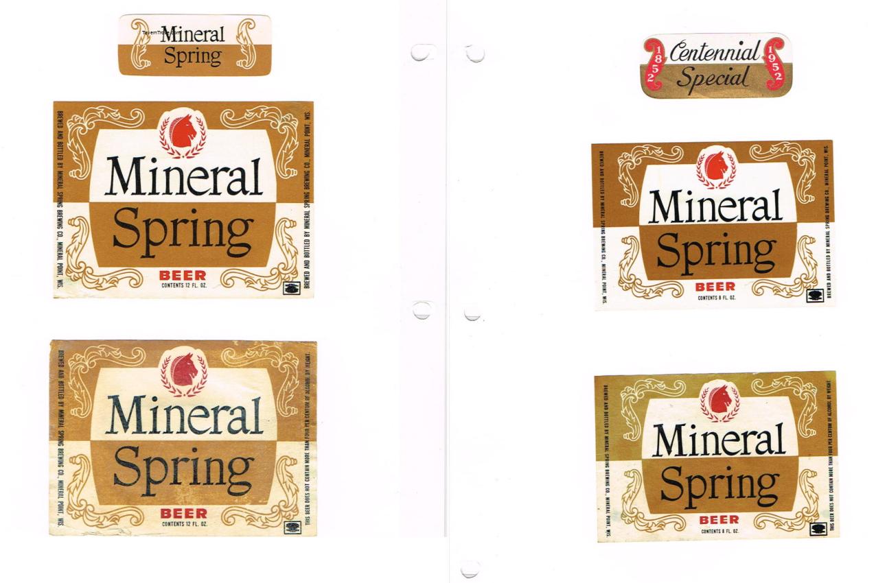 Lot of 6 Mineral Spring Beer