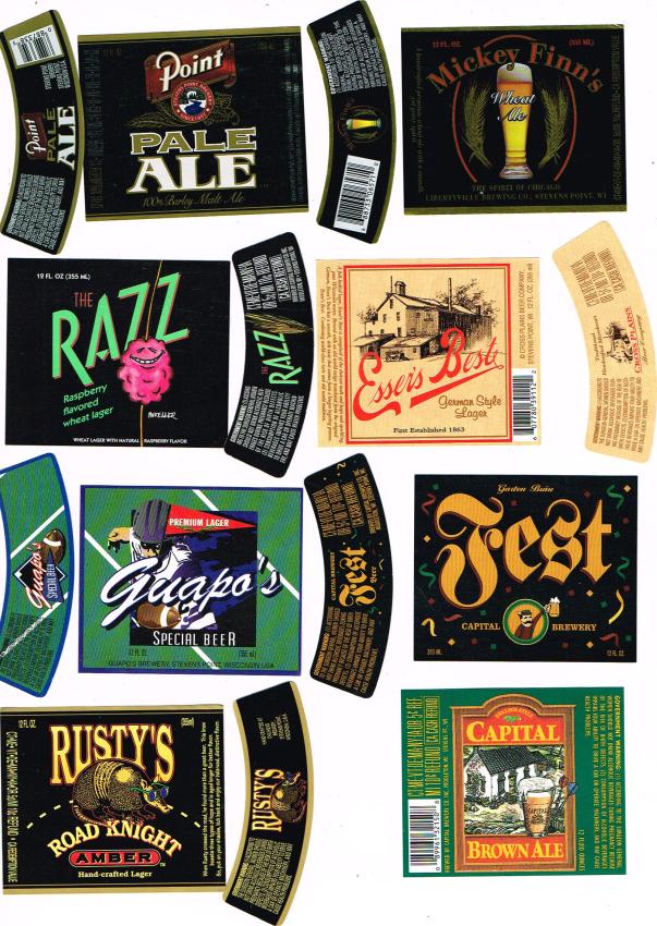 Lot of FIFTEEN Point Brewery Craft Labels