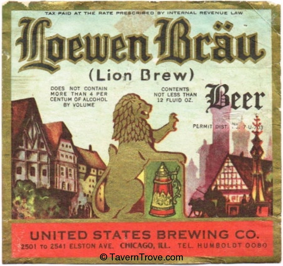 Lowen Brau Beer 