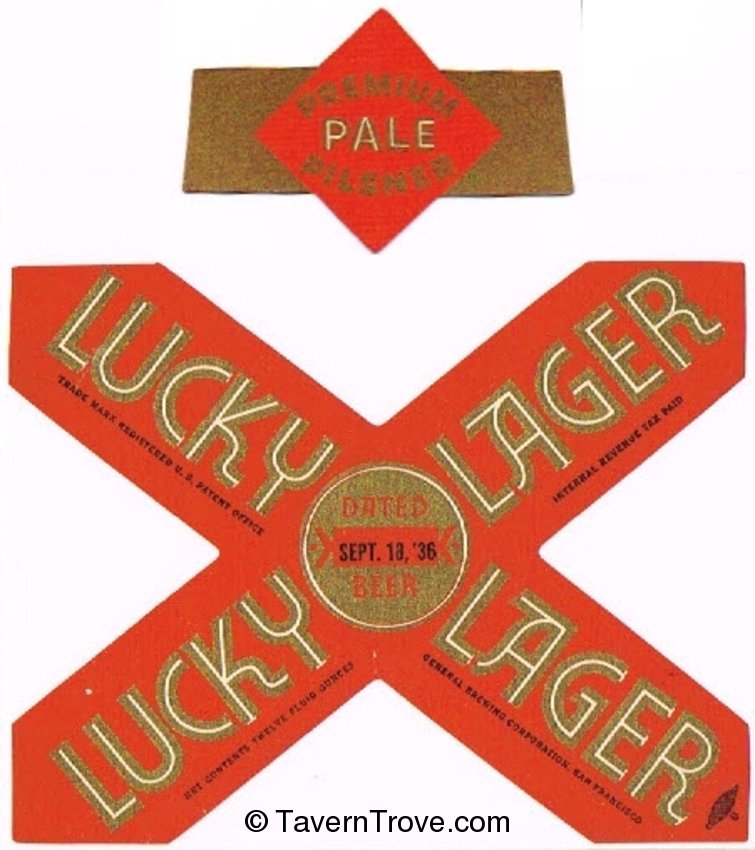 Lucky Lager Beer 