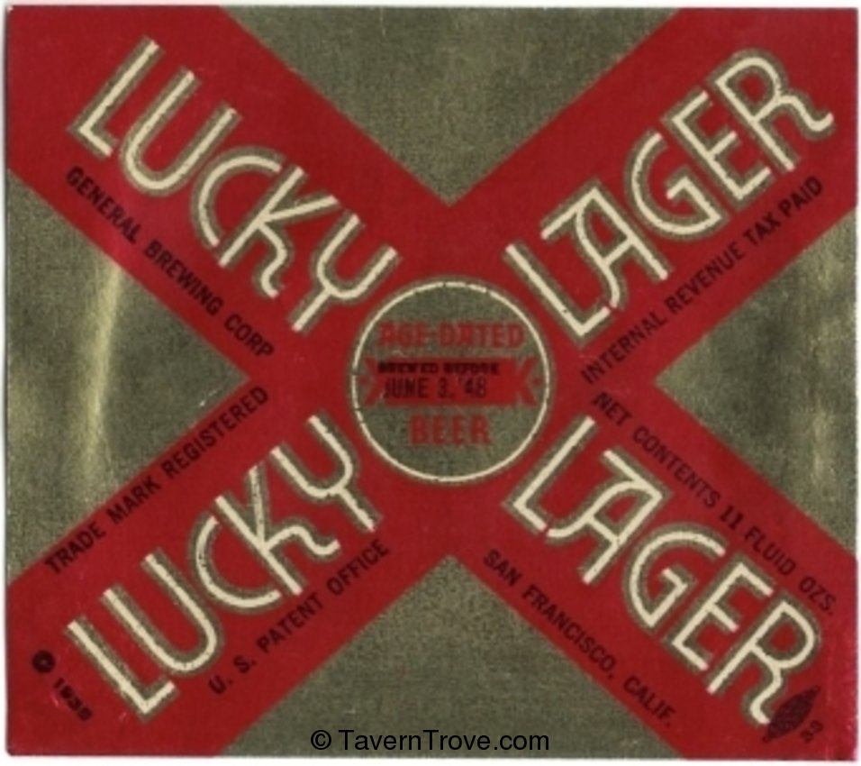 Lucky Lager Beer 