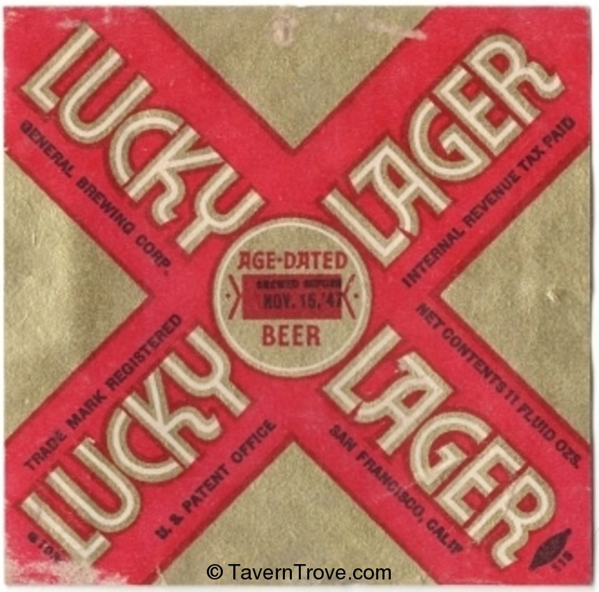 Lucky Lager Beer 