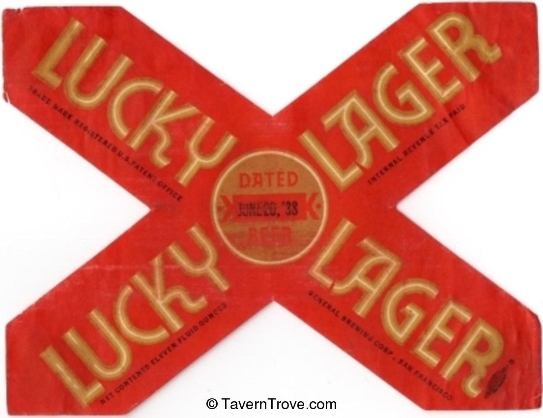 Lucky Lager Beer 