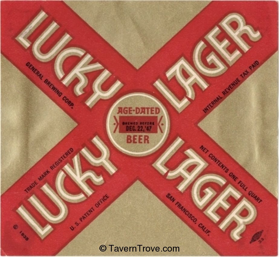 Lucky Lager Beer 