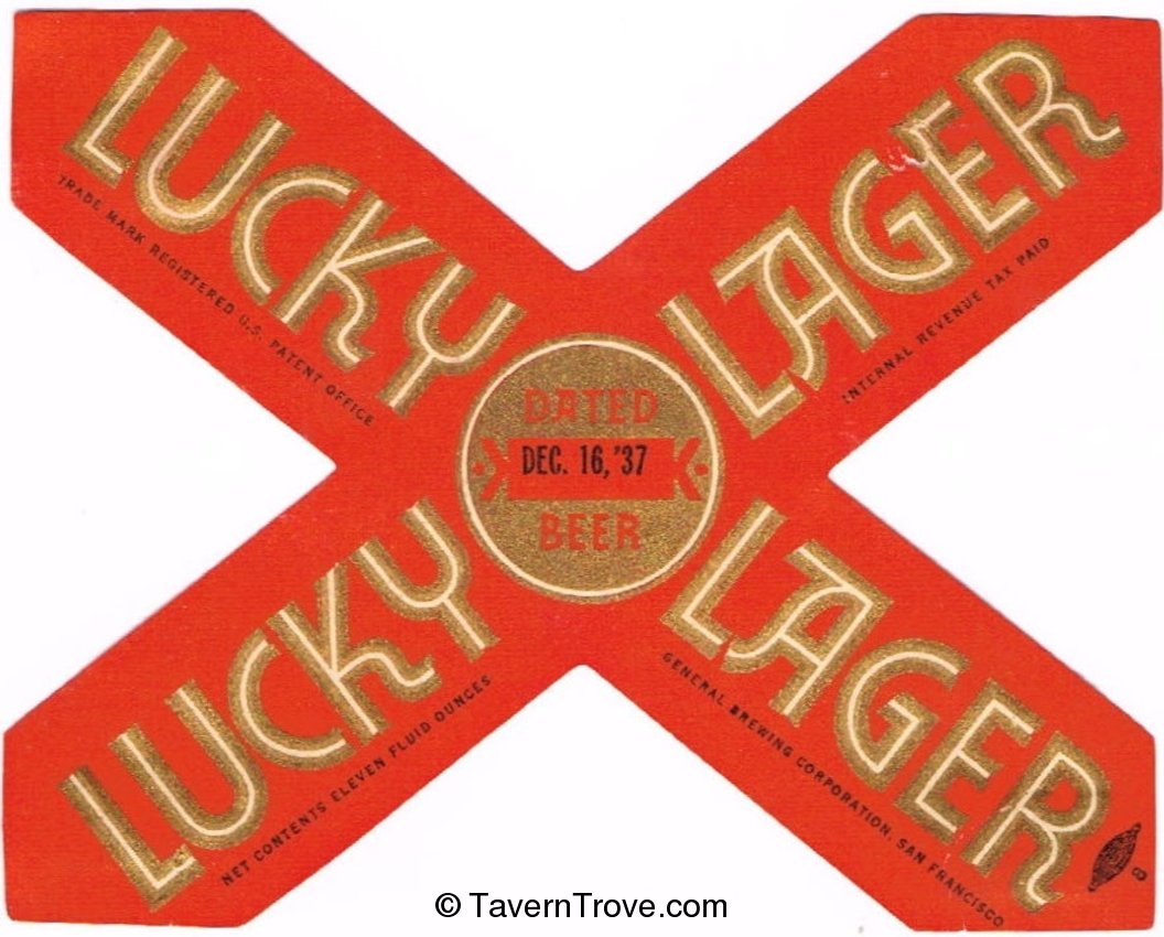 Lucky Lager Beer 