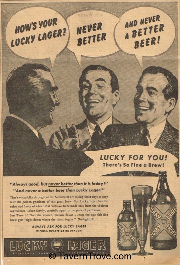 Lucky Lager Beer