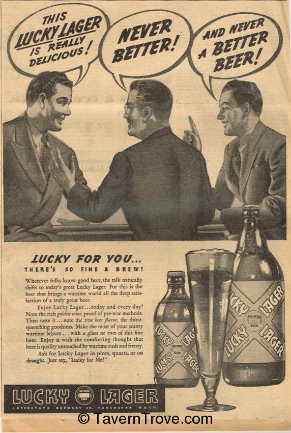 Lucky Lager Beer