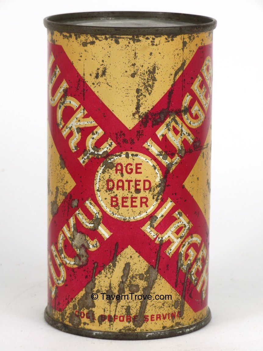 Item #59852 1950 Lucky Lager Beer Flat Top Can 93-16