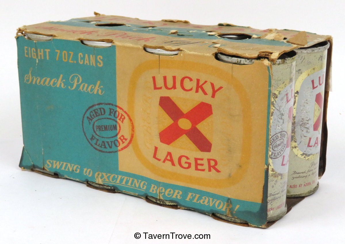 Lucky Lager Beer (7oz Cans)