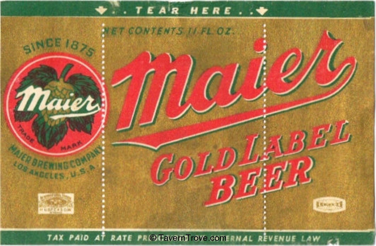 Maier Gold Label Beer 