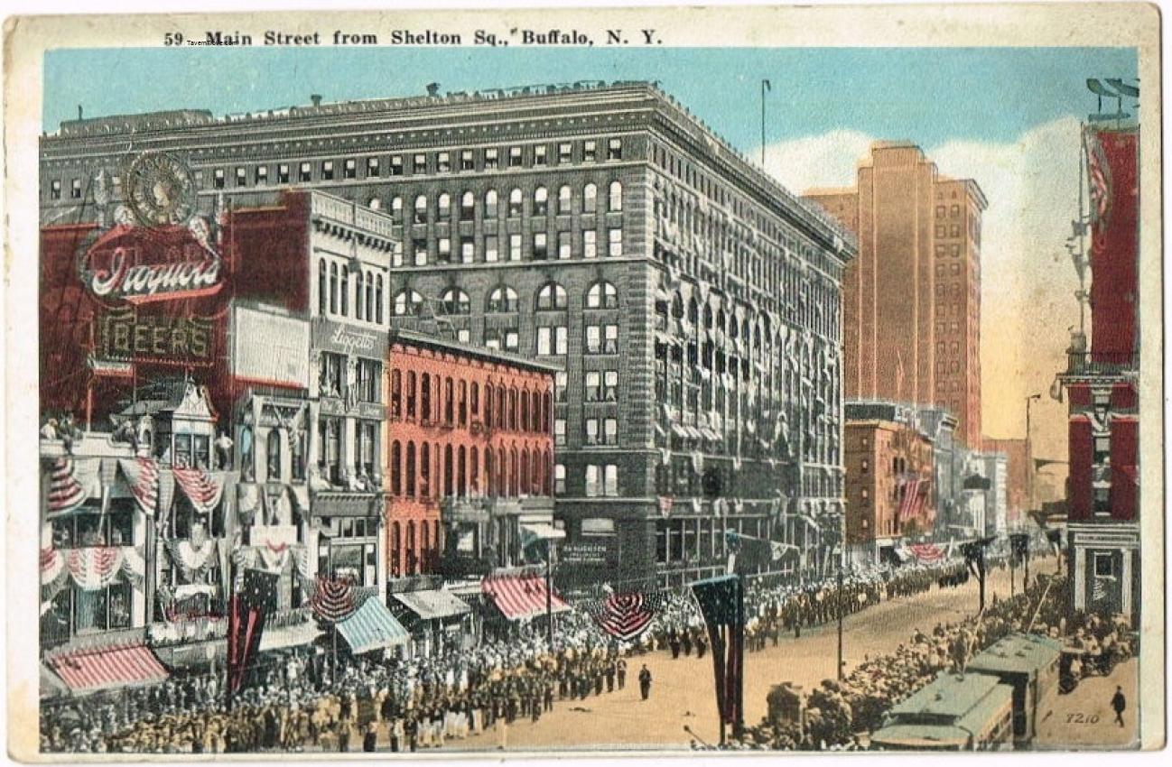 Main Street From Shelton Square Iroquois Beer