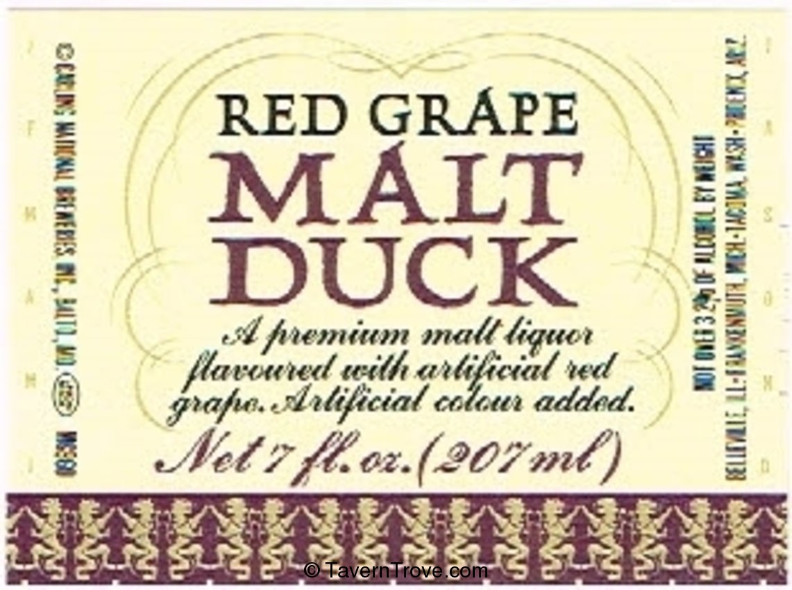 Malt Duck Red Grape Malt Liquor