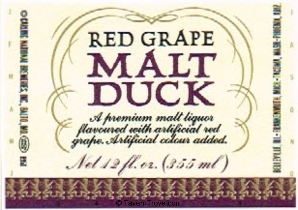 Malt Duck Red Grape Malt Liquor