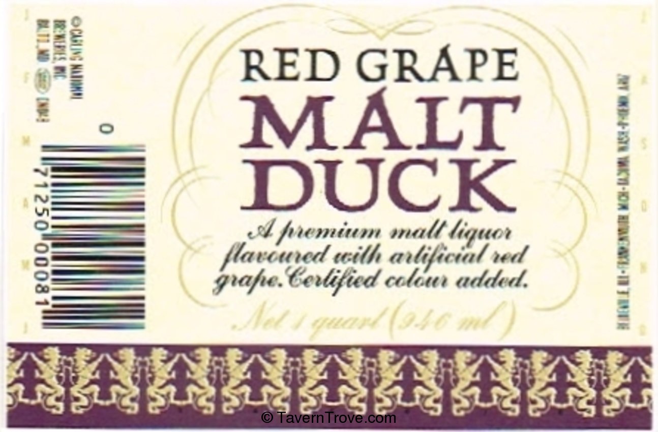 Malt Duck Red Grape Malt Liquor