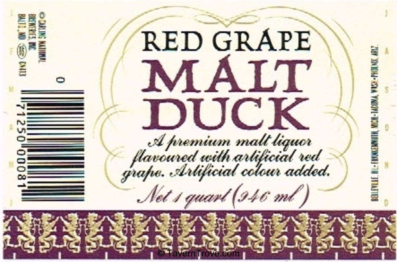 Malt Duck Red Grape Malt Liquor