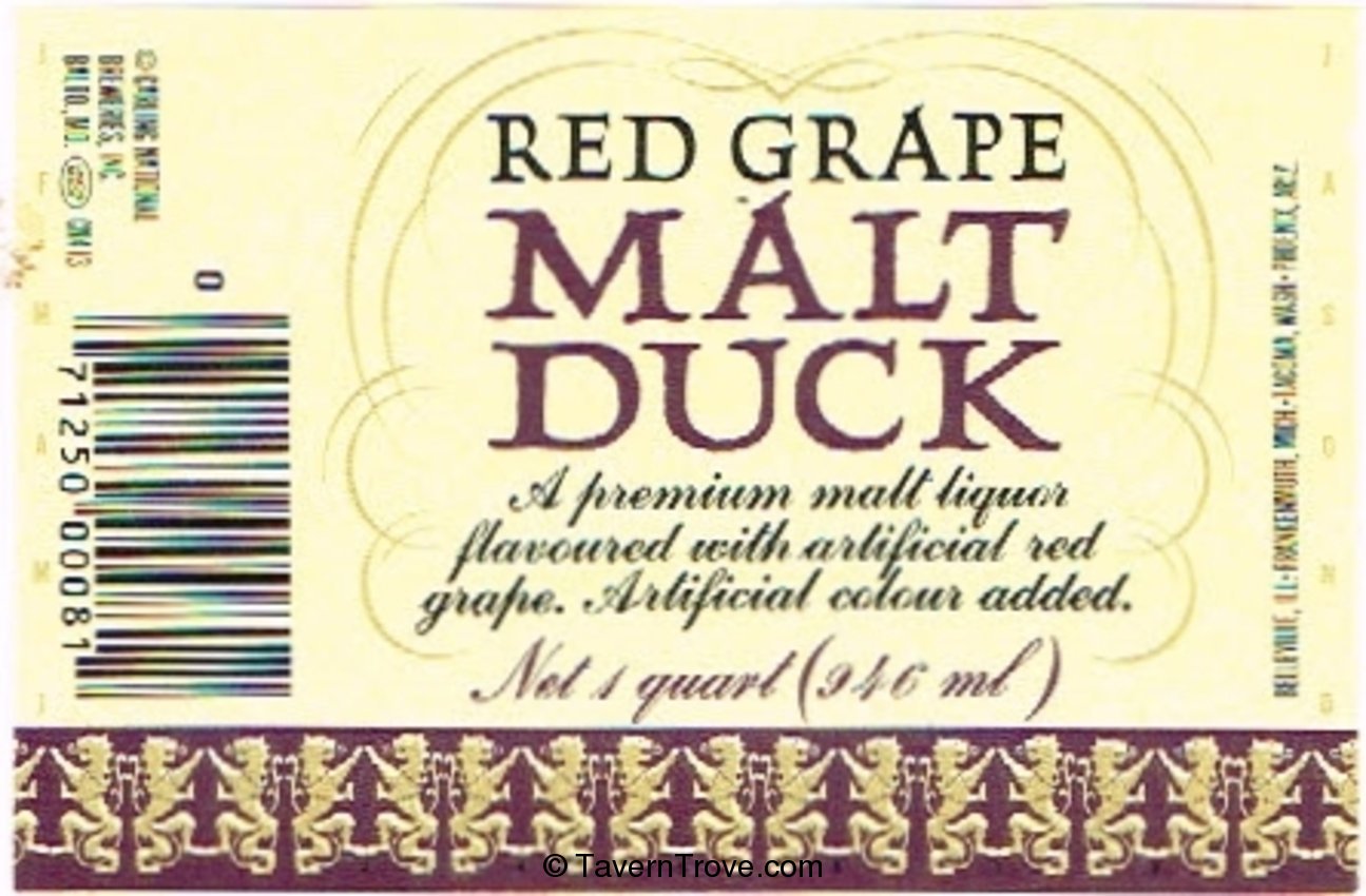 Malt Duck Red Grape Malt Liquor