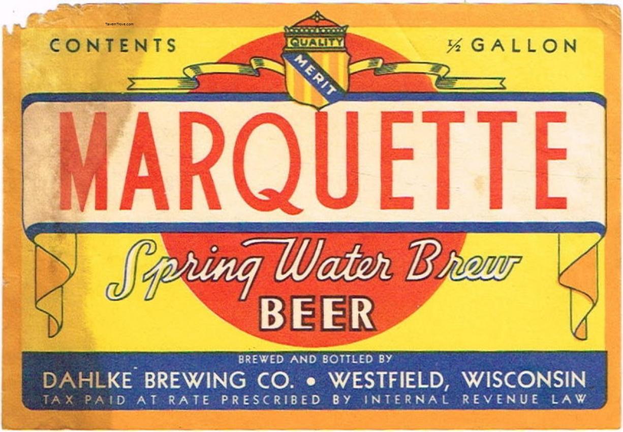 Marquette Spring Water Brew Beer